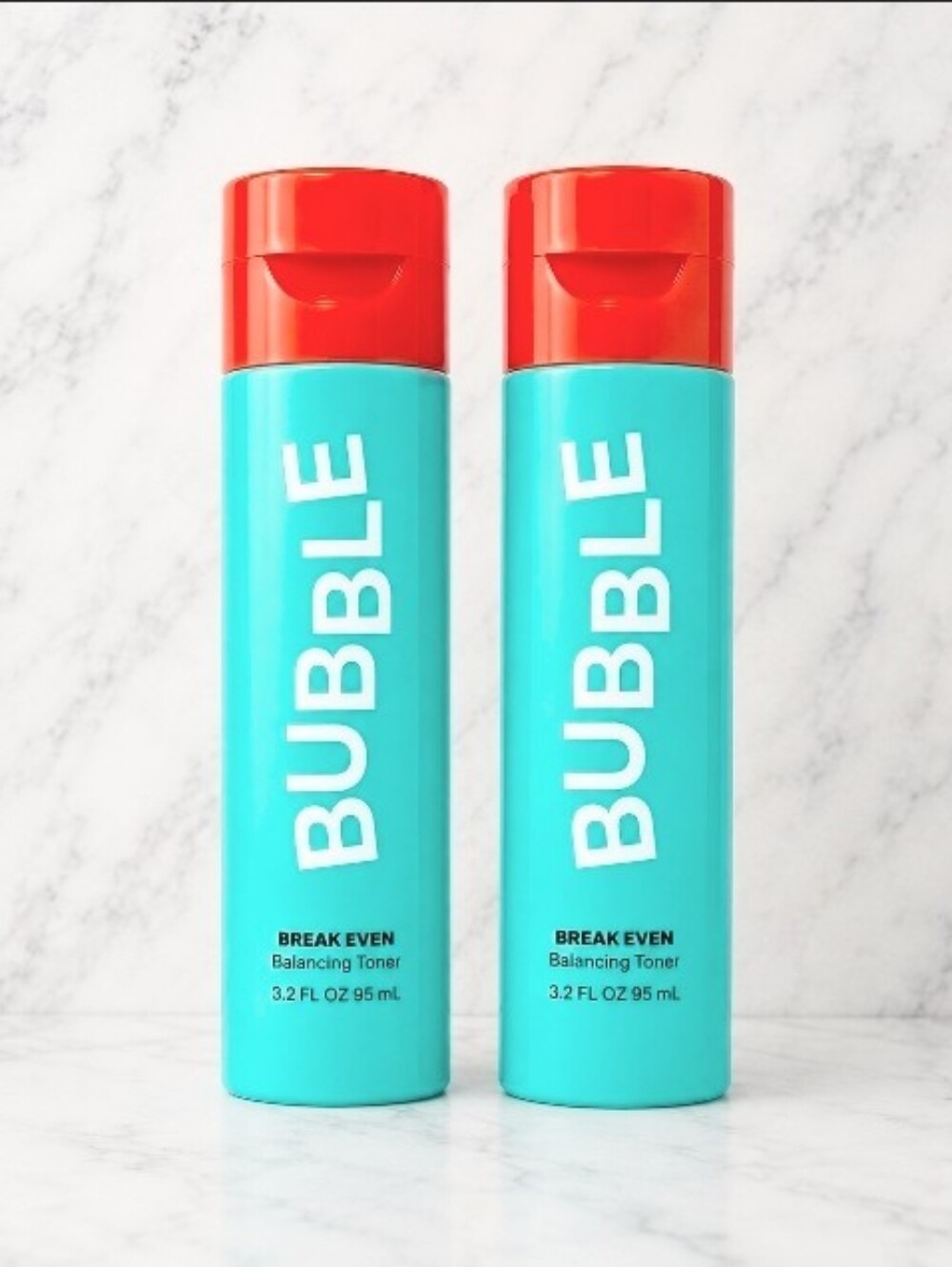 2 bottles Bubble Skincare Break Even pH Balancing Toner 3.2oz each NIB's!